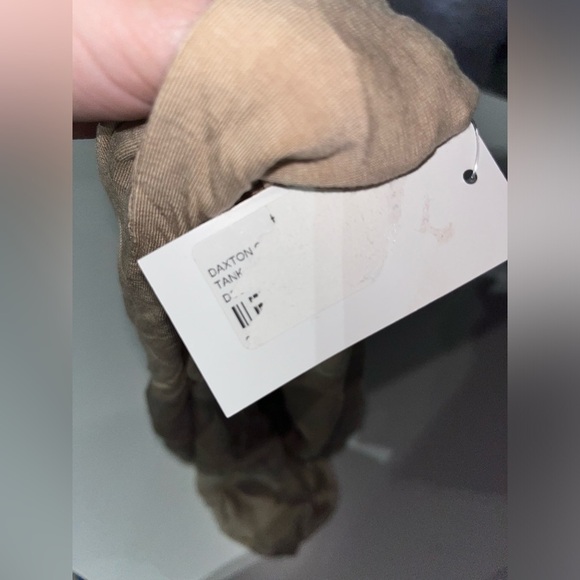 Fab’rik New with Tags Daxton Muscle Tank Top in Creamy Caramel Slimming Top - Picture 4 of 5